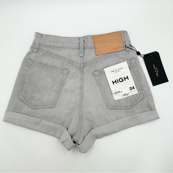 Rag & Bone Maya High-Rise Shorty Short - Anchor - Picture 3 of 12